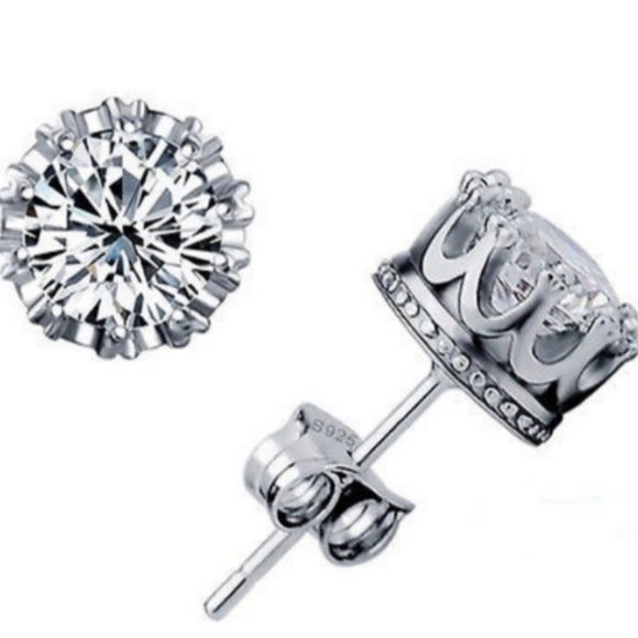 None Jewelry - 🐞2/$20 Crown Earrings - Silver Plated